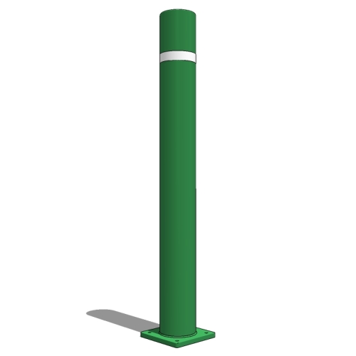 CAD Drawings BIM Models Reliance Foundry Co. Ltd. R-8302 Flexible Bollard